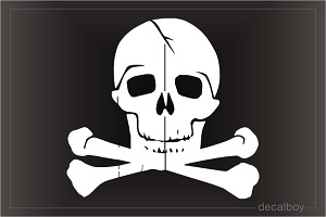 Skull Crossbones 3 Decal