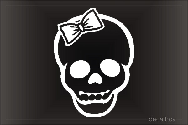 Skull Bow 2 Decal
