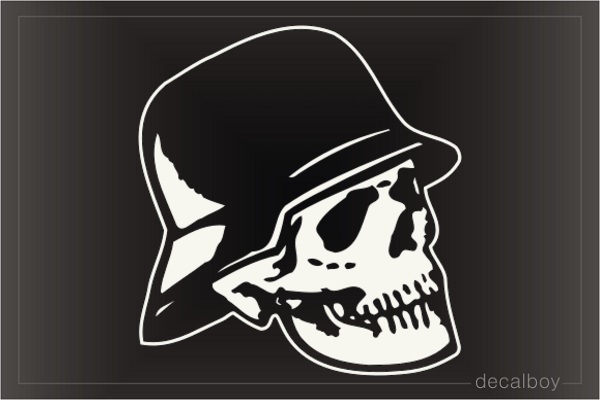 Skull Helmet Decal