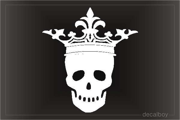 Skull Crown 111 Car Window Decal