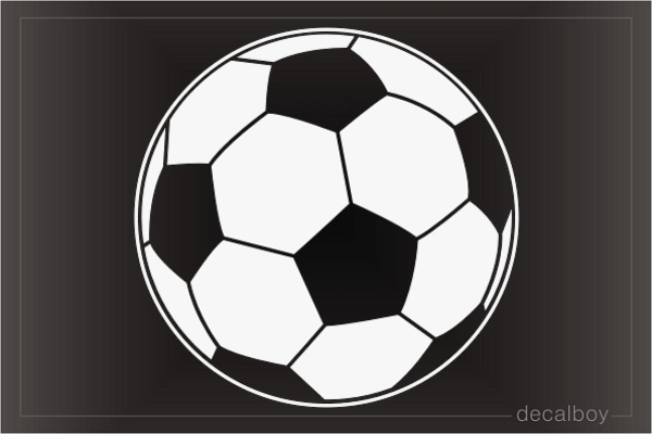 Soccerball 6548 Window Decal