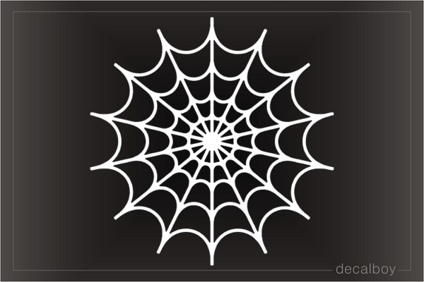 Spiderweb Round Decal