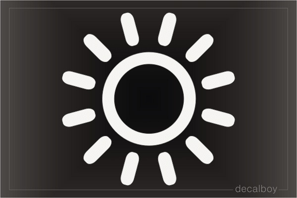 Sun Icon Decal