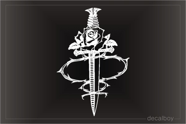 Sword Rose Decal