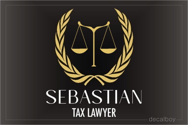 Tax Lawyer Logo Decal
