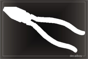 Pliers 7 Car Decal