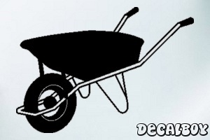 Wheelbarrow Car Decal
