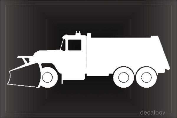 Truck Snow Removal Window Decal