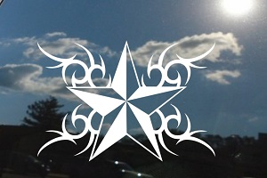 Tattoo Tribal Star Design Decal