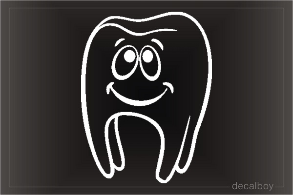 Tooth Smile Car Decal