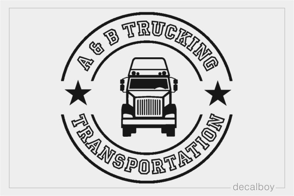 Trucking Business Logo Decal
