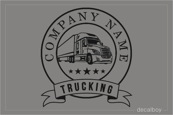 Trucking Custom Logo Decal