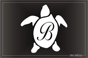 Turtle Letter Decal