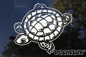 Musk Turtle Clipart Window Decal