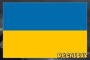 Ukraine Flag Car Decal