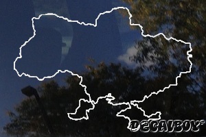 Ukraine Map Car Decal