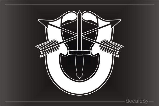 US Army Special Forces Insignia Car Decal