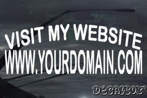 Visit My Website Decal