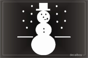 Snowman Car Decal