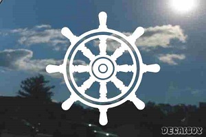 Ship Wheel Window Decal
