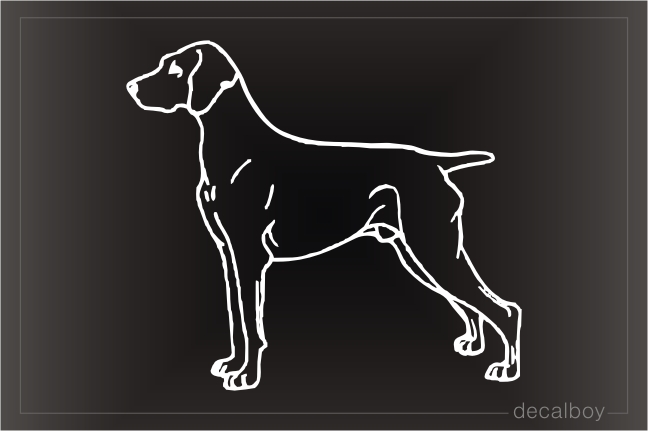 Weimaraner Decal