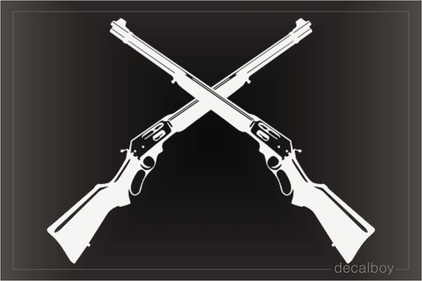 Details about   Winchester Repeating Arms 12” White Vinyl Rifle Gun Decal Sticker set Of 2 