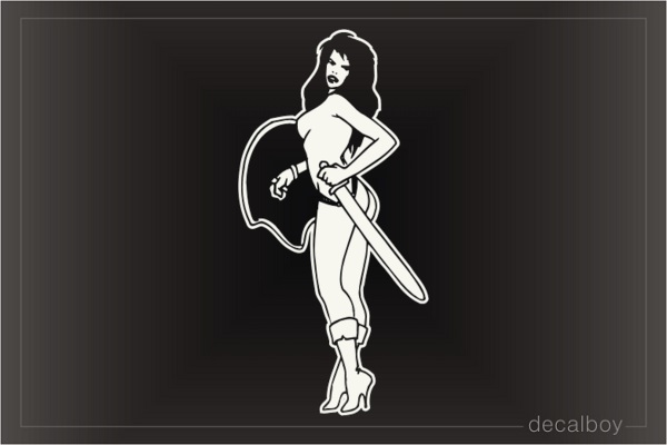 Warrior Woman 4450 Decal