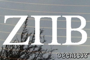 Zeta Pi Beta Vinyl Die-cut Decal