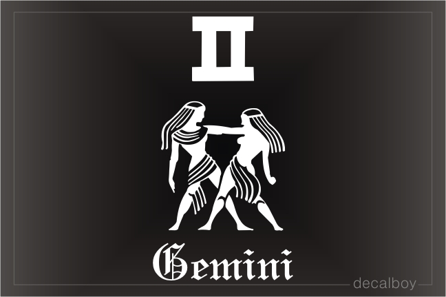 Gemini Twins Decal