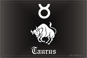 Taurus Bull Auto Window Decal