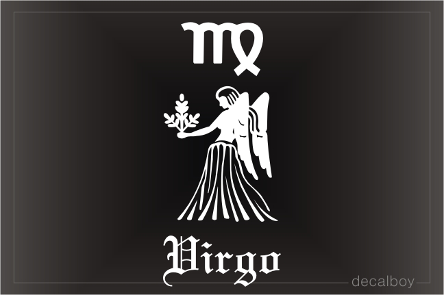 Zodiac Virgo Virgin Decal