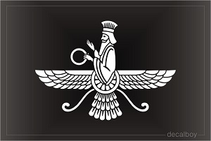Zoroastrianism Faravahar Decal