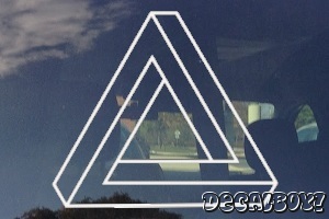 Abstract Panrose Triangle Decal