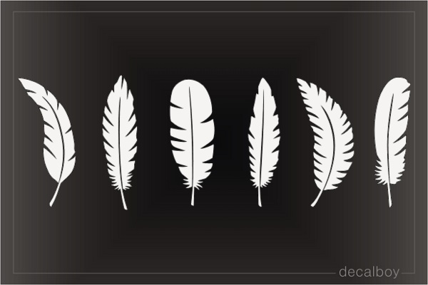 American Indian Feathers Decal