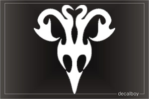 Aries Ram Sign Symbol Tattoo Tribal Die-cut Decal