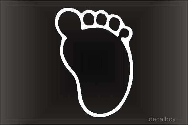 Baby Footprint Window Decal