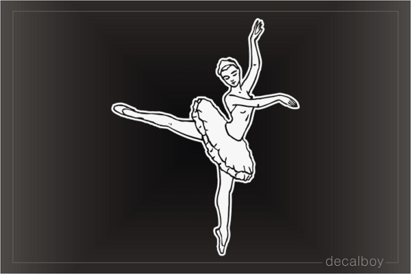 Ballet Dancer Girl Car Window Decal