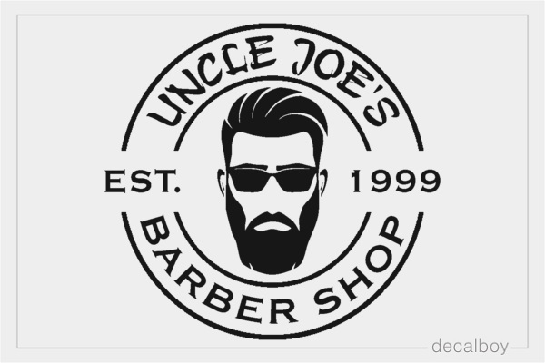 Barbershop Logo Decal