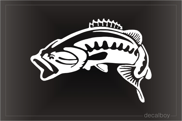 Bass Fishing Design Decal