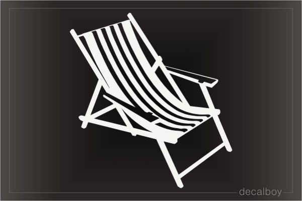 Beachchair Beach Chair Sun Lounger Car Decal