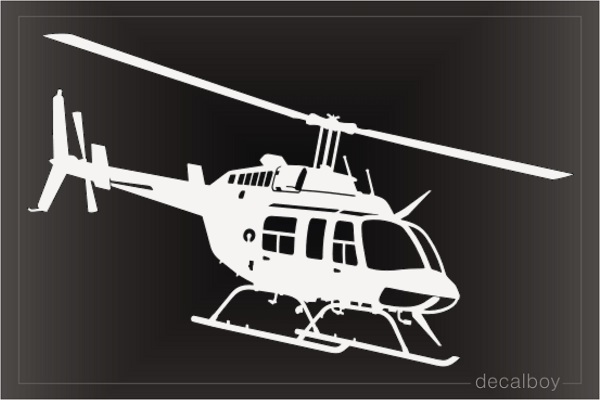 Bell 206 Jetranger Helicopter Decal