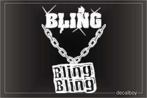 Bling Hip Hop Jewelry Car Decal
