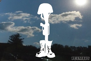 Boots Helmet Rifle Decal