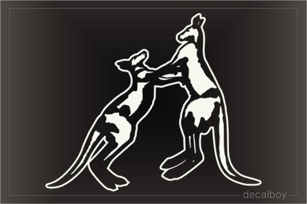 Boxing Kangaroos Decal