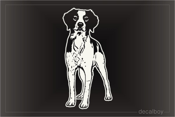 Brittany Spaniel Dog Decal