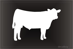 Bullock Show Cattle Window Decal