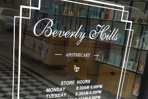 Business Hours Store Sign Decal