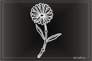 Calendula Flower Window Decal