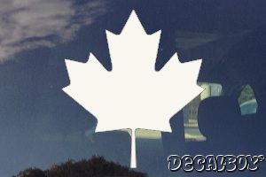Canadian Flag Leaf Car Decal