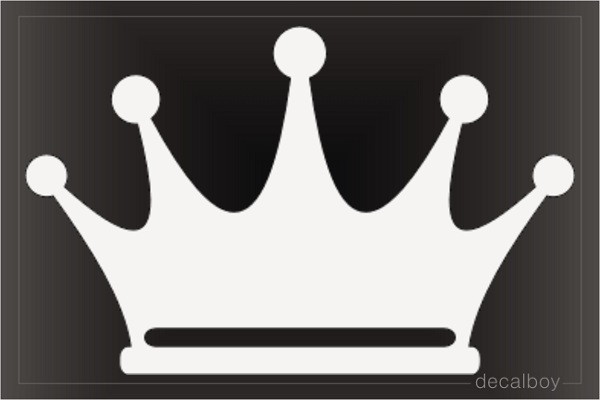 Cartoon Crown Decal